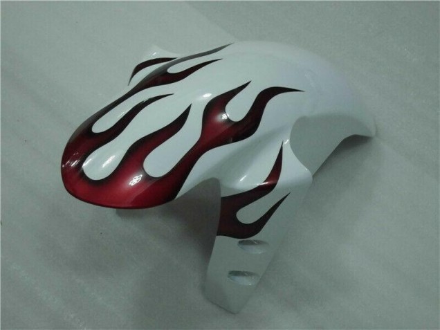 Carenagem Yamaha R1 2004-2006 - Branco Vermelho Chama