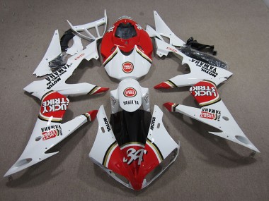 Carenagem Yamaha R1 2004-2006 - Vermelho Branco Lucky Strike