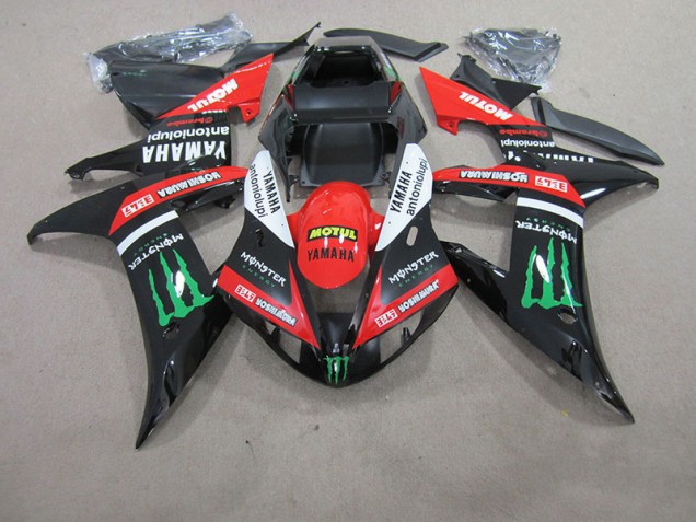 Carenagem Yamaha R1 2004-2006 - Vermelho Branco Preto Motul Carenagem Yamaha R1 2004-2006 - Vermelho Branco Preto Motul