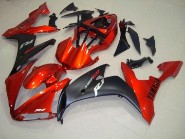 Carenagem Yamaha R1 2004-2006 - Vermelho Preto Fosco