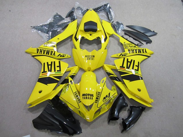 Carenagem Yamaha R1 2007-2008 - Amarelo Preto Motul Fiat Carenagem Yamaha R1 2007-2008 - Amarelo Preto Motul Fiat