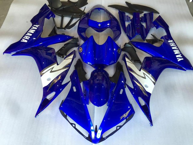 Carenagem Yamaha R1 2007-2008 - Brilhante Azul Branco Carenagem Yamaha R1 2007-2008 - Brilhante Azul Branco