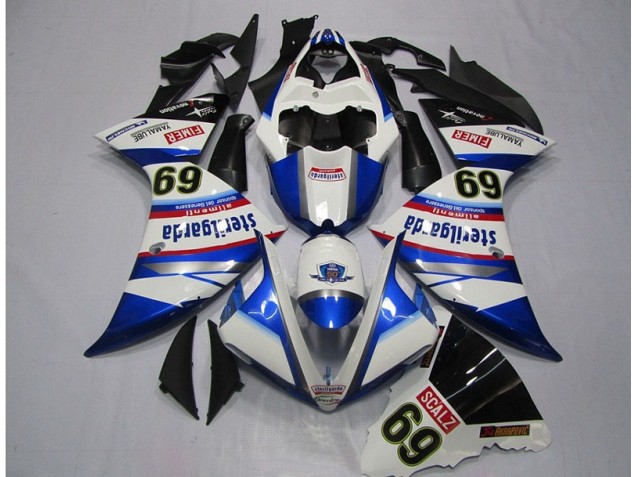 Carenagem Yamaha R1 2009-2011 - Branco Azul Sterilgarda SCALZ 69 Carenagem Yamaha R1 2009-2011 - Branco Azul Sterilgarda SCALZ 69
