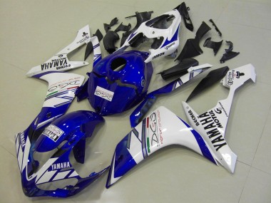 Carenagem Yamaha R1 2009-2011 - Branco Azul Tri Colour