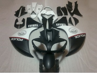 Carenagem Yamaha R1 2009-2011 - Preto Fosco Branco