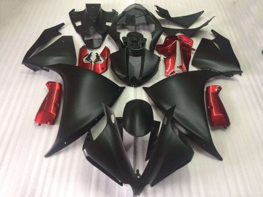 Carenagem Yamaha R1 2009-2011 - Preto Fosco Brilhante Vermelho