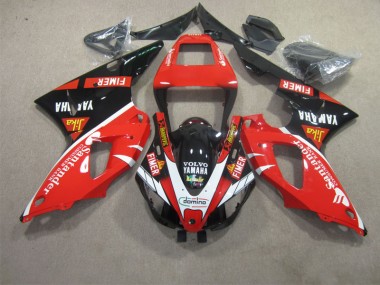 Carenagem Yamaha R1 2009-2011 - Vermelho Preto Branco Santander
