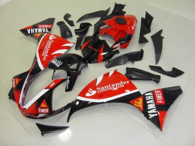 Carenagem Yamaha R1 2009-2011 - Vermelho Preto Santander