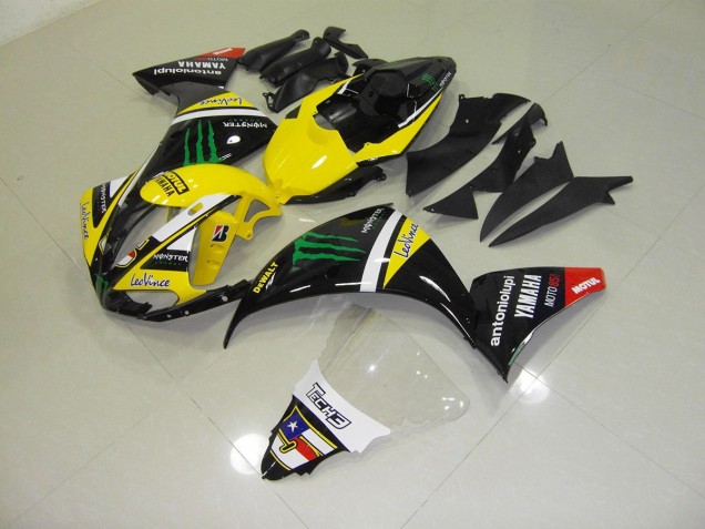 Carenagem Yamaha R1 2012-2014 - Amarelo Monster