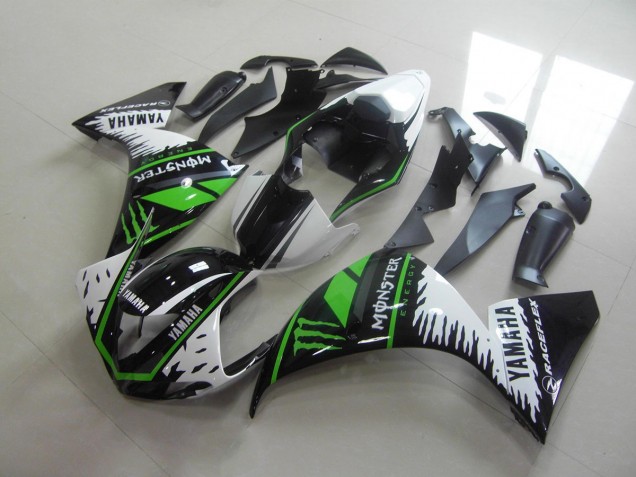 Carenagem Yamaha R1 2012-2014 - Branco Verde Monster Carenagem Yamaha R1 2012-2014 - Branco Verde Monster