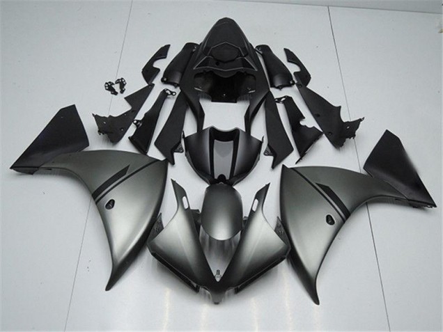 Carenagem Yamaha R1 2012-2014 - Fosco Cinzento Preto
