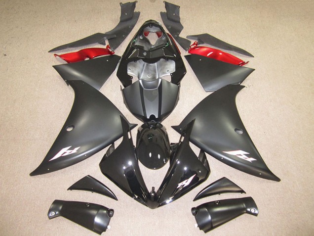 Carenagem Yamaha R1 2012-2014 - Preto Branco Decalque Carenagem Yamaha R1 2012-2014 - Preto Branco Decalque