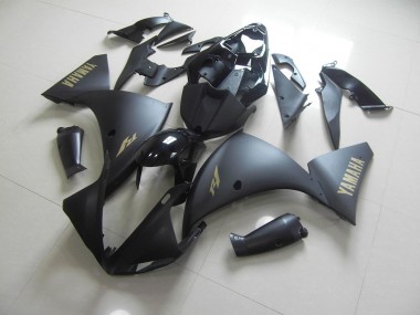 Carenagem Yamaha R1 2012-2014 - Preto Fosco Ouro Adesivo