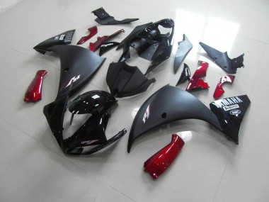 Carenagem Yamaha R1 2012-2014 - Preto Fosco Vermelho
