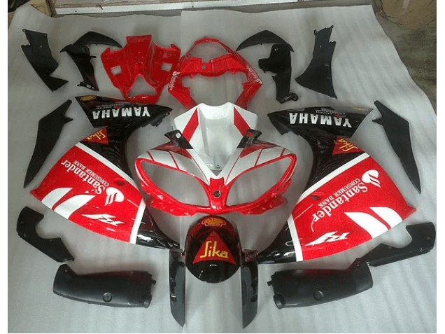Carenagem Yamaha R1 2012-2014 - Vermelho Branco & Preto Graphic Carenagem Yamaha R1 2012-2014 - Vermelho Branco & Preto Graphic