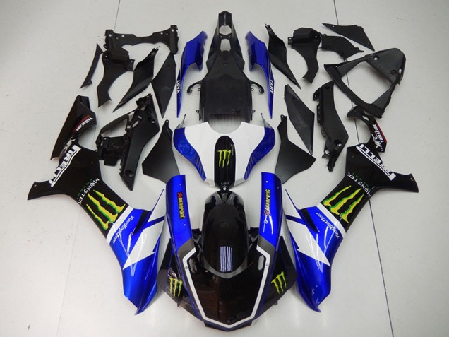 Carenagem Yamaha R1 2015-2019 - Azul Preto Monster Carenagem Yamaha R1 2015-2019 - Azul Preto Monster