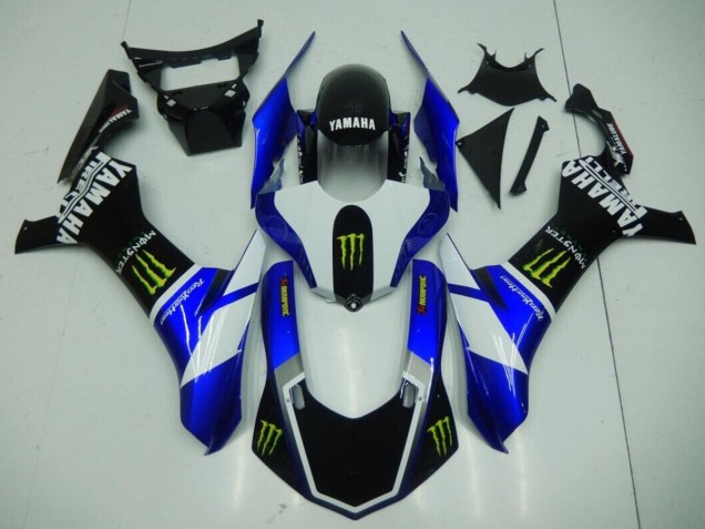 Carenagem Yamaha R1 2015-2019 - Preto Azul Monster Carenagem Yamaha R1 2015-2019 - Preto Azul Monster
