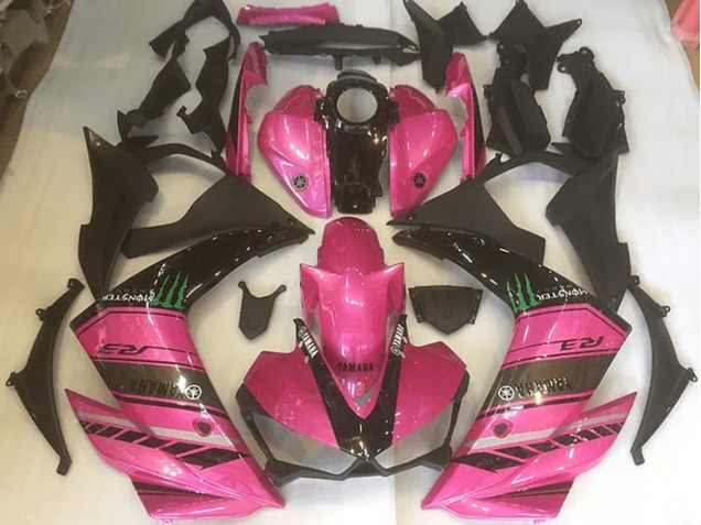 Carenagem Yamaha R3 2015-2022 - Rosa & Preto Carenagem Yamaha R3 2015-2022 - Rosa & Preto