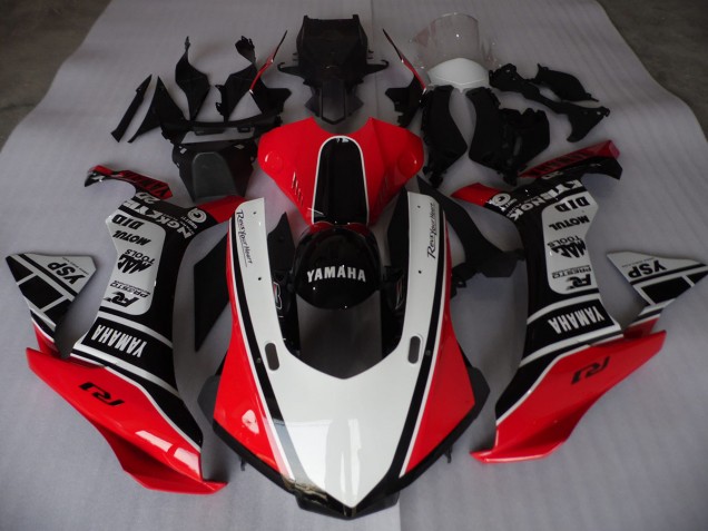 Carenagem Yamaha R3 2015-2022 - Vermelho Branco Preto Carenagem Yamaha R3 2015-2022 - Vermelho Branco Preto