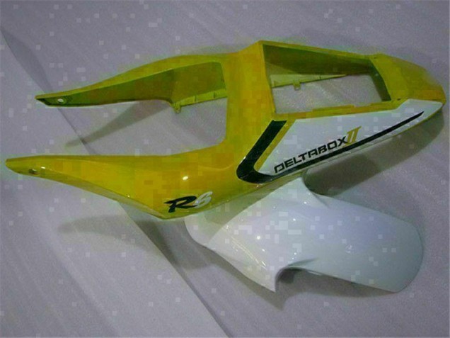 Carenagem Yamaha R6 1998-2002 - Amarelo Branco Carenagem Yamaha R6 1998-2002 - Amarelo Branco