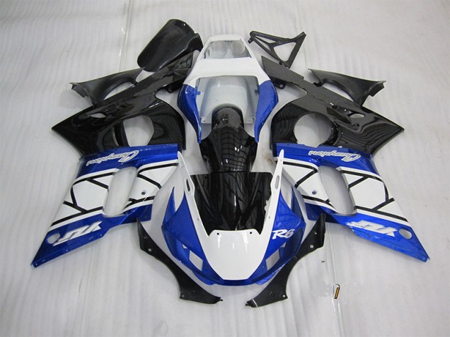 Carenagem Yamaha R6 1998-2002 - Azul Branco Preto Carenagem Yamaha R6 1998-2002 - Azul Branco Preto