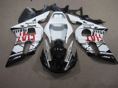 Carenagem Yamaha R6 1998-2002 - Branco Preto Fiat