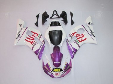Carenagem Yamaha R6 1998-2002 - Branco Roxo Fiat 46
