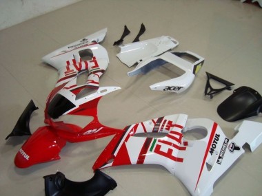 Carenagem Yamaha R6 1998-2002 - Branco Vermelho Fiat Motul Acer