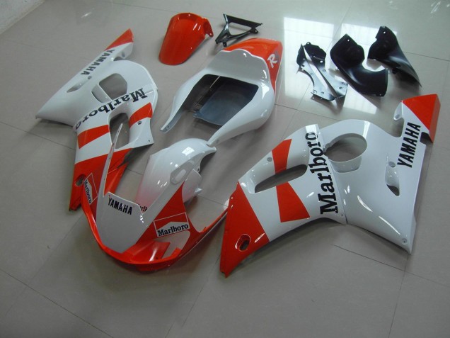 Carenagem Yamaha R6 1998-2002 - Branco Vermelho Marlboro Carenagem Yamaha R6 1998-2002 - Branco Vermelho Marlboro
