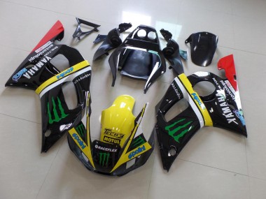 Carenagem Yamaha R6 1998-2002 - Preto Amarelo Monster