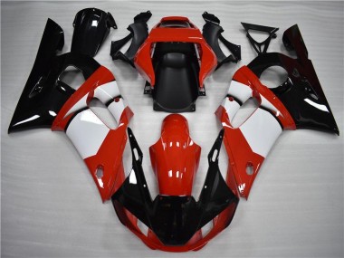 Carenagem Yamaha R6 1998-2002 - Preto Branco