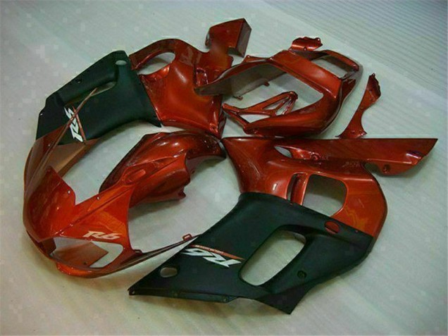 Carenagem Yamaha R6 1998-2002 - Preto Castanho Carenagem Yamaha R6 1998-2002 - Preto Castanho