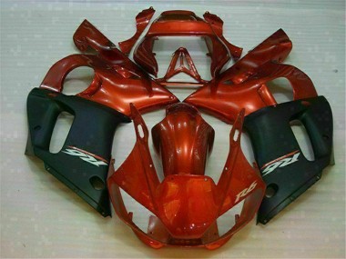 Carenagem Yamaha R6 1998-2002 - Preto Castanho