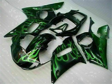 Carenagem Yamaha R6 1998-2002 - Verde Preto