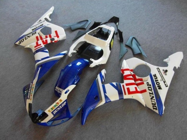 Carenagem Yamaha R6 2003-2005 - Azul Branco Fiat Carenagem Yamaha R6 2003-2005 - Azul Branco Fiat