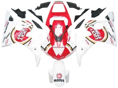 Carenagem Yamaha R6 2003-2005 - Branco Vermelho Lucky Strike