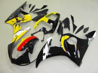 Carenagem Yamaha R6 2003-2005 - Moon Preto Amarelo