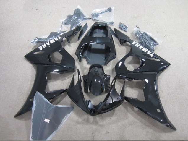 Carenagem Yamaha R6 2003-2005 - Preto Branco Decalque Carenagem Yamaha R6 2003-2005 - Preto Branco Decalque