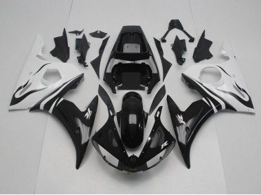 Carenagem Yamaha R6 2003-2005 - Preto & Branco