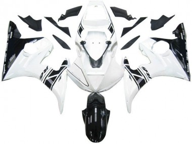 Carenagem Yamaha R6 2003-2005 - Preto Branco Tribal