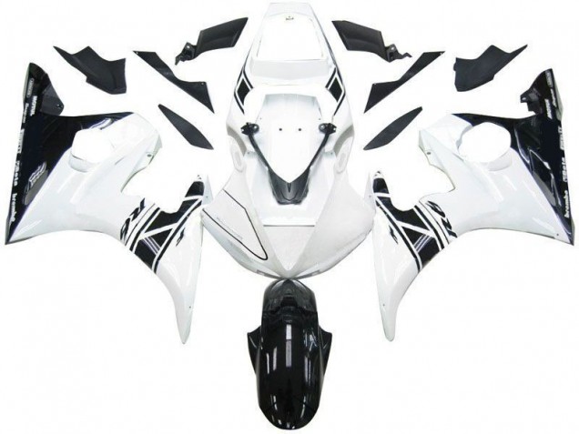 Carenagem Yamaha R6 2003-2005 - Preto Branco Tribal Carenagem Yamaha R6 2003-2005 - Preto Branco Tribal