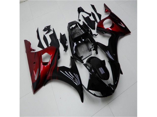 Carenagem Yamaha R6 2003-2005 - Preto Vermelho Carenagem Yamaha R6 2003-2005 - Preto Vermelho
