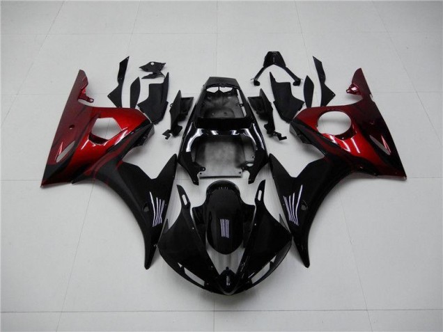 Carenagem Yamaha R6 2003-2005 - Preto Vermelho Carenagem Yamaha R6 2003-2005 - Preto Vermelho