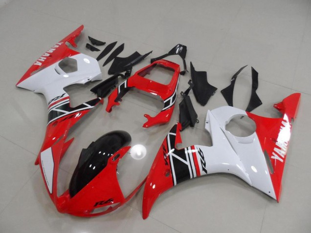 Carenagem Yamaha R6 2003-2005 - Vermelho & Branco & Preto Carenagem Yamaha R6 2003-2005 - Vermelho & Branco & Preto