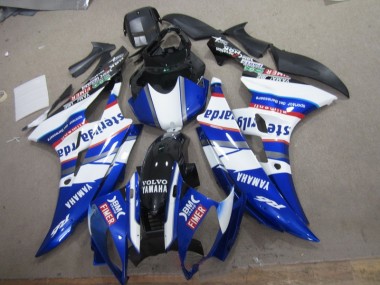 Carenagem Yamaha R6 2006-2007 - Branco Azul Sterilgarda Volvo