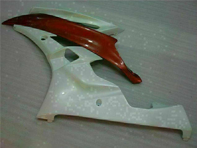Carenagem Yamaha R6 2006-2007 - Branco Castanho Carenagem Yamaha R6 2006-2007 - Branco Castanho