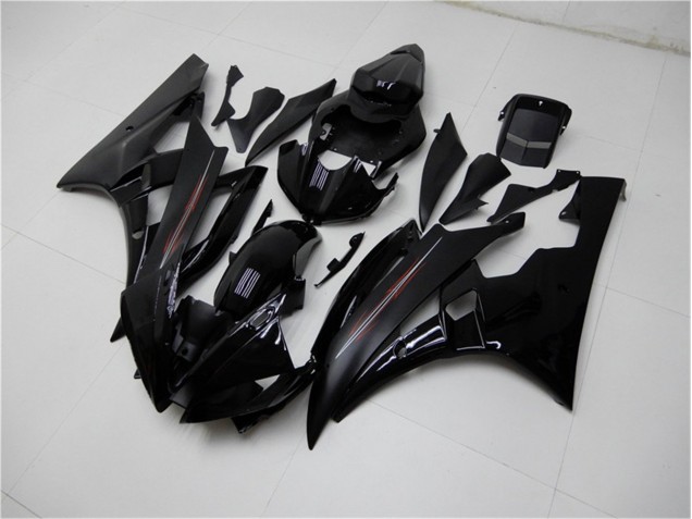 Carenagem Yamaha R6 2006-2007 - Brilhante Preto Fosco Carenagem Yamaha R6 2006-2007 - Brilhante Preto Fosco