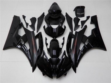 Carenagem Yamaha R6 2006-2007 - Brilhante Preto Fosco