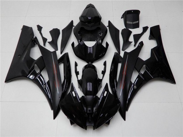 Carenagem Yamaha R6 2006-2007 - Brilhante Preto Fosco Carenagem Yamaha R6 2006-2007 - Brilhante Preto Fosco