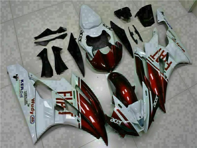 Carenagem Yamaha R6 2006-2007 - Castanho Branco Carenagem Yamaha R6 2006-2007 - Castanho Branco
